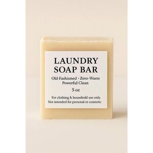PH DESIGN ORGANICS Laundry Soap Bar Old Fashioned Zero Waste Powerful Clean 5 oz